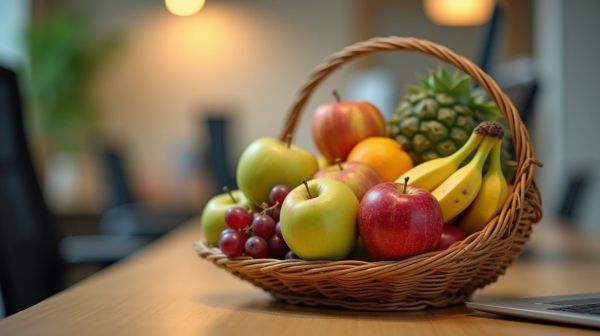 Comment choisir une corbeille de fruits au bureau efficace ?